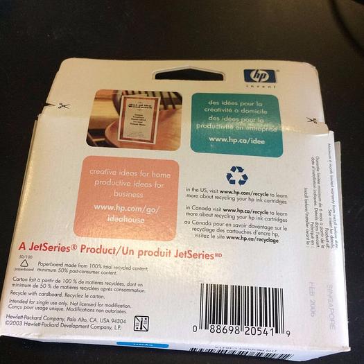 Used HP 10 CYAN INK 28 ML LOT OF 4