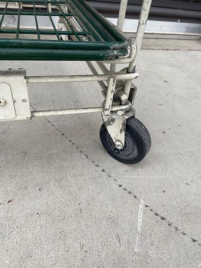 Used VINYL PROTECTED WIRE CART WITH INSULATED SHELVING ON WHEELS