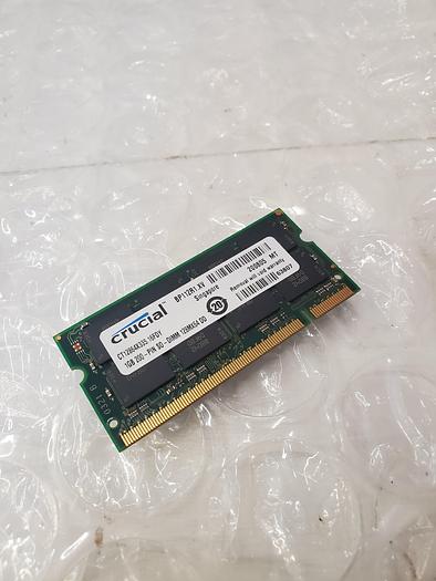 Used CRUCIAL CT12864X335.16FDY 1GB 200-PIN SODIMM MEMORY