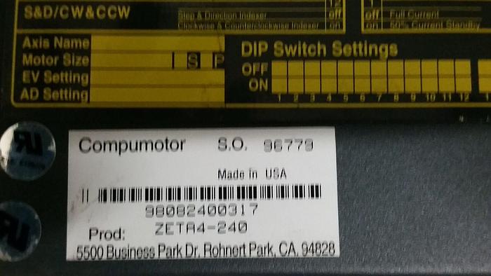 Used PARKER ZETA DRIVE 240