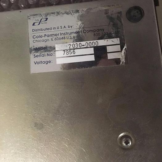 Used COLE PARMER 2030-0000 CHART RECORDER