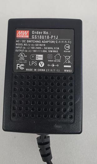 Used MEANWELL GS18U18-P1J ADAPTOR