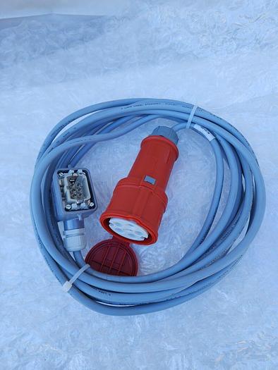 Used MENNEKES PLUG CONNECTOR 16A-6H TYPE 15A WITH CABLE