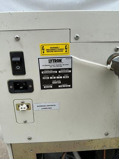 Used LYTRON TOTAL THERMAL SOLUTIONS RC045H02BG2 WATER CHILLER
