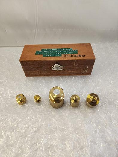 Used MITUTOYO CALIBRATION LAB WEIGHTS