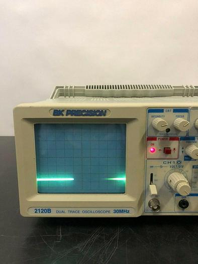 Used BK PRECISION 2120B DUAL TRACE OSCILLOSCOPE