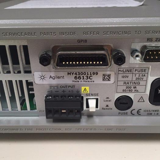 Used AGILENT 6613C 0-50V 0-1A