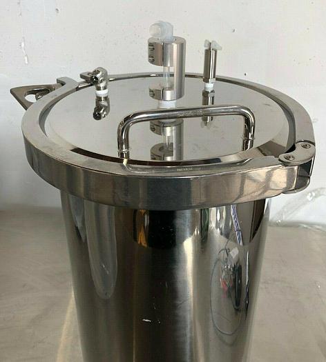 Used CHEMICAL BOTTLE STAINLESS STEEL TA201