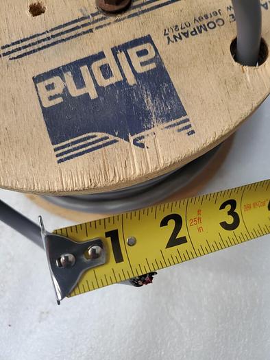 Used ALPHA 1181-25C AWM TYPE CM AWM 2576 WIRE CABLE GRAY