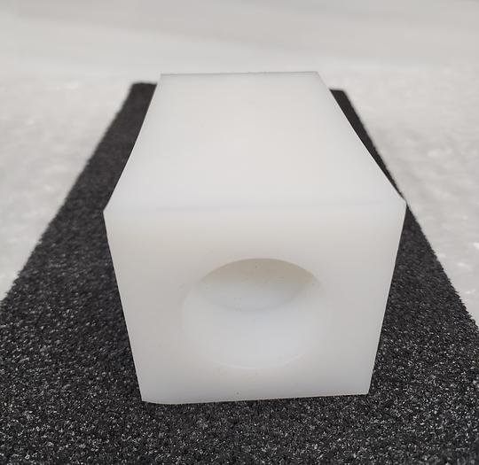 Used TEFLON SPACER 3" X 3" X 5"