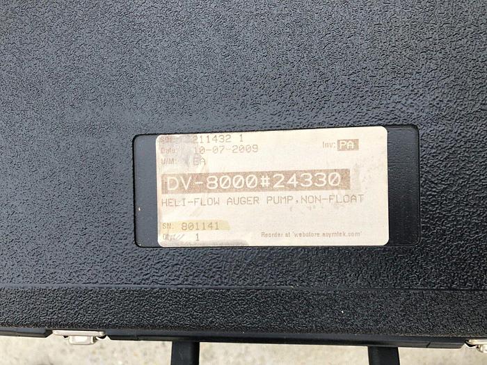 Used DV-8000 #24330 HELI-FLOW AUGER PUMP