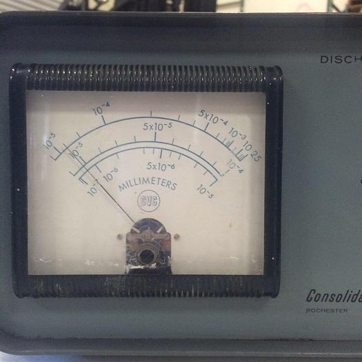 Used GPH- 100 A, Discharge Vacuum Gauge by Consolidated Vacuum Co.