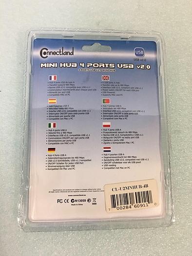 Used CONNECTLAND  MIN HUB  4 PORTS USB V2.0