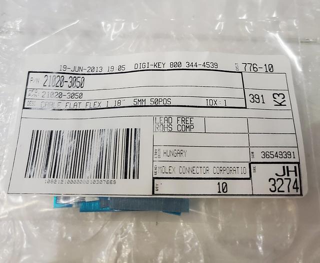 MOLEX 21020-3050 CABLE FLAT FLEX 1.18IN
