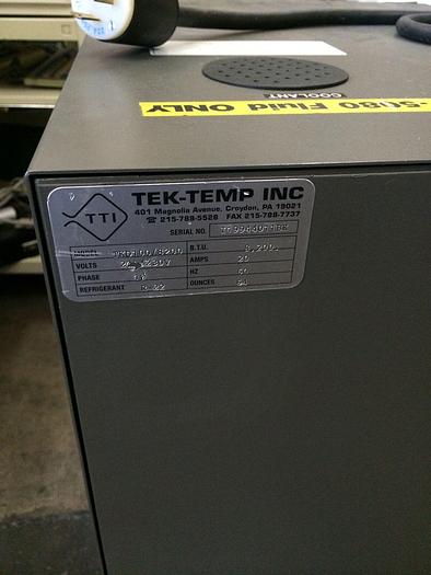 Used TEK-TEMP TTI   " TKD - 100 Chiller " - Model # TKD - 100 / 8200