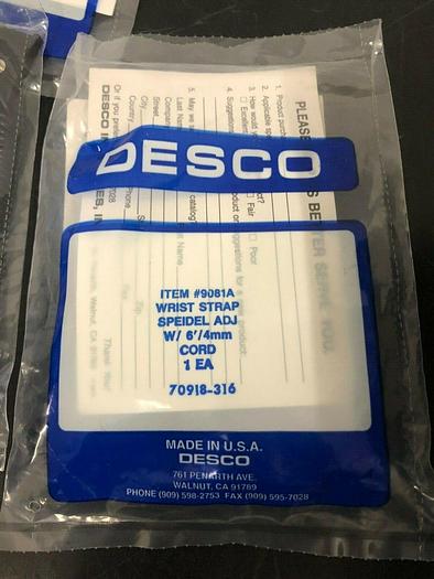 DESCO 9081A  70918-316 WRIST STRAP