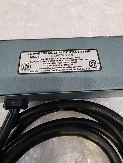 Used SL WABER MULTIPLE OUTLET STRIP UL605CB-6