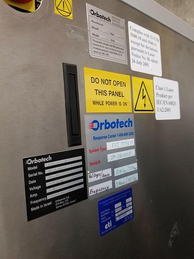 Used ORBOTECH FPI-7092 AUTOMATIC OPTICAL INSPECTION SYSTEM