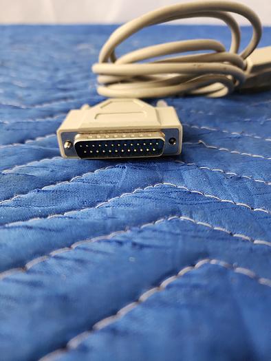 Used 25-PIN MALE TO FEMALE SERIAL CABLE
