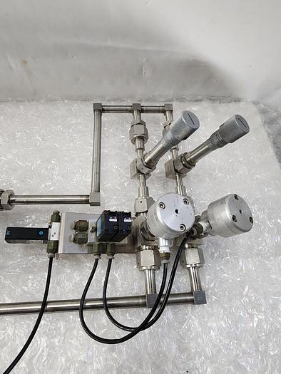 Used NOR-CAL PRODUCTS 9013831 Angle Isolation Valve ,PARKER K4P02 , HONEYWELL K3PX002