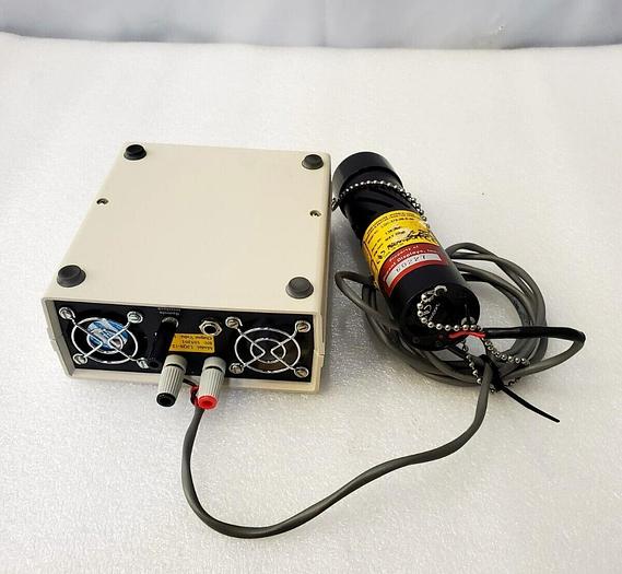 Used NEWPORT LASER DIODE CONTROL UNIT LIQS-12 WITH NEWPORT LASER LQC-375-08-E-00