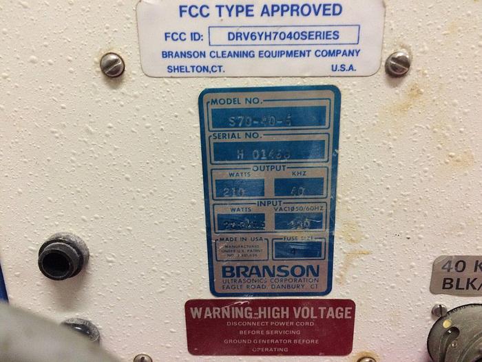 Used BRANSON 7000 S70-40-5 ULTRASONIC GENERATOR