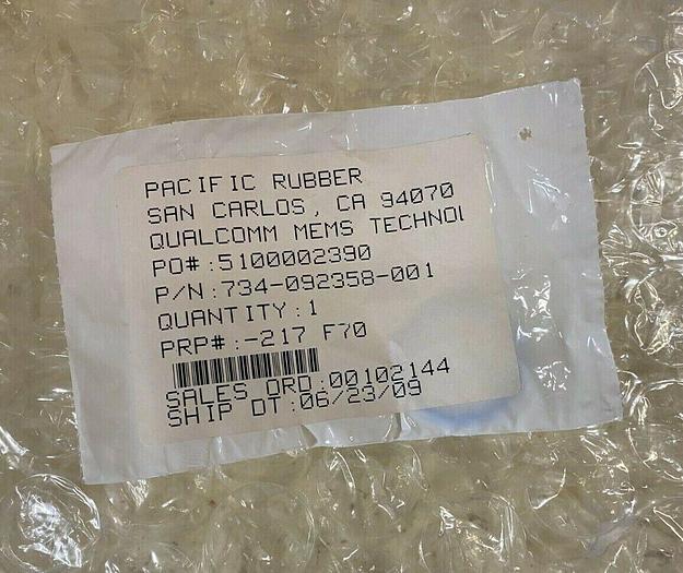 PACIFIC RUBBER  734-092358-001, -217 F70