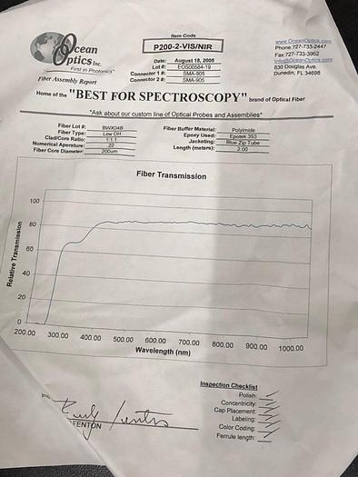 Used OCEANOPTICS P200-2-VIS-NIR