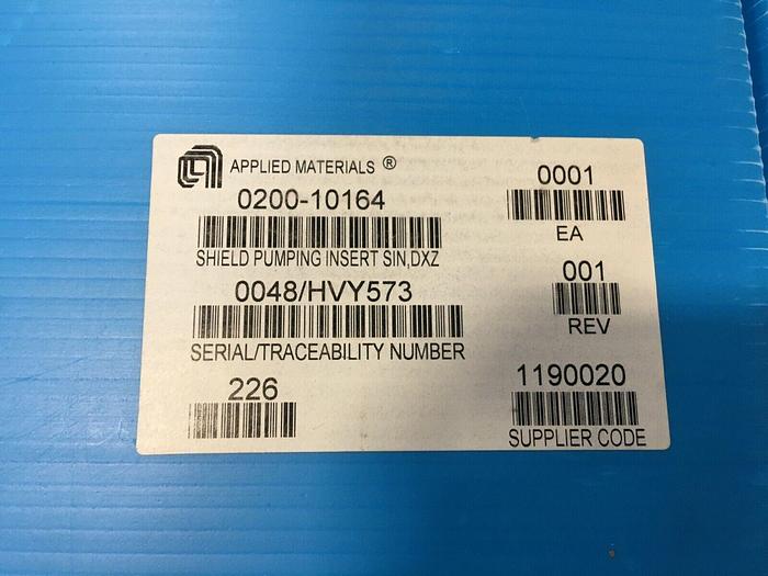 Used AMAT 0200-10164 SHIELD PUMPING INSERT SIN, DXZ