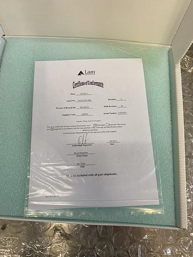 Used LAM RESEARCH 716-011651-006 7.0 OD 5.986 ID .490THK