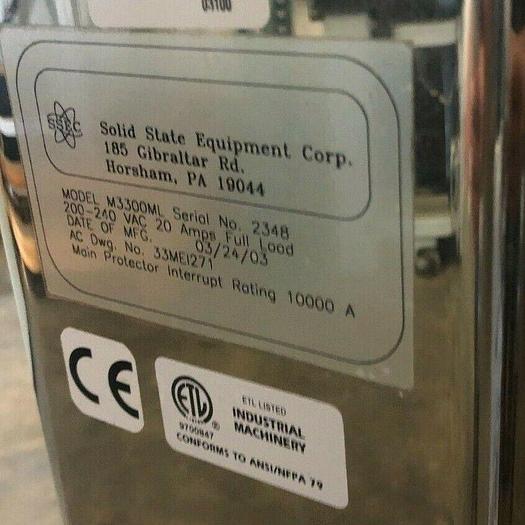 Used SSEC 3300ML TRILENNIUM Photomask Cleaner with Single Brush Scrub