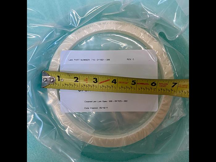 Used LAM RESEARCH 716-011651-006 7.0 OD 5.986 ID .490THK