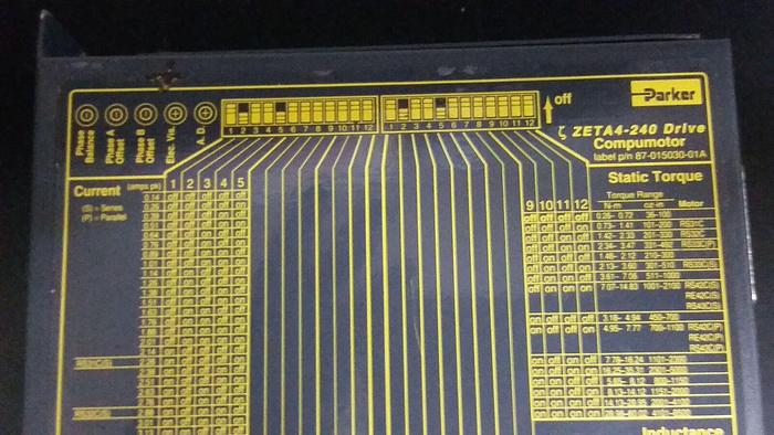 Used PARKER ZETA DRIVE 240