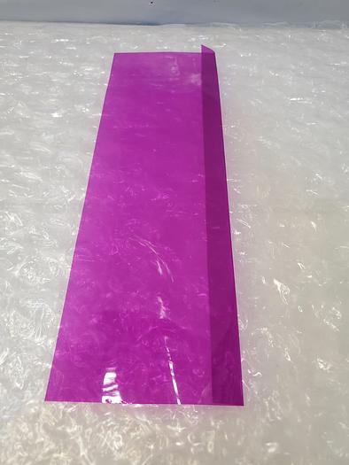 Used ARTUS PLASTIC SHEET PURPLE 5X20X.0015