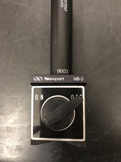 Used Newport MB-3 Magnetic Base Holding Force US PATENT 9603
