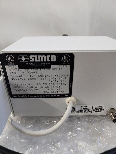 Used SIMCO TOPGUN STATIC NEUTRALIZING BLOW OFF GUN 4002663