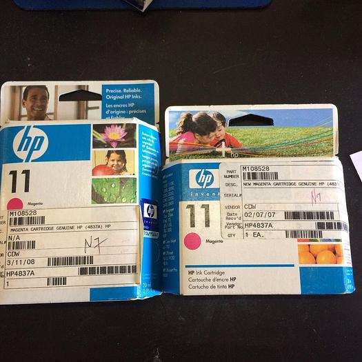 Used HP 10 INK MAGENTA 28ML  LOT OF 5