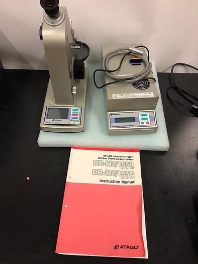 Used ATAGO DR-M2/1550 ABBE REFRACTOMETER WITH LIGHTSOURCE