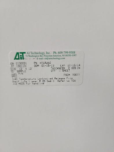 AI TECHNOLOGY HTCR250 HIGH TEMPERATURE CONTROLLED RELEASE FILM