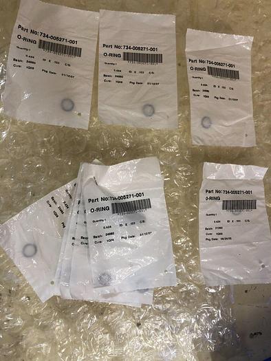 Used O-RING 734-005271-001 QTY 9
