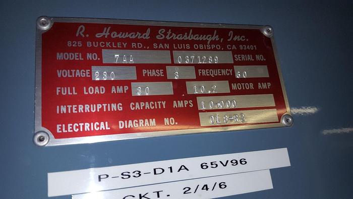 Used Strasbaugh 7AA Backgrinder