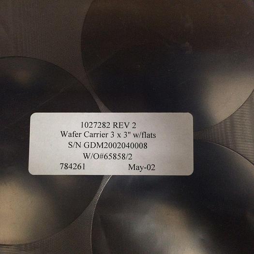 EMCORE 1027282 Rev2 Wafer Carrier 3x3 w'Flats S/N GDM2002040010