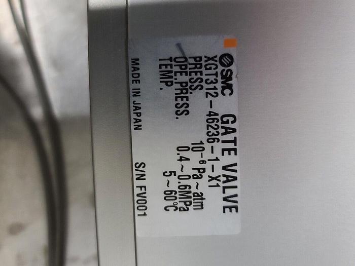Used SMC GATE VALVE XGT312-46236-1-X1