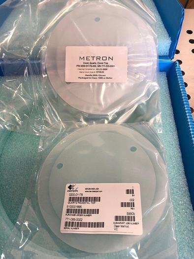 Used METRON (USED QUARTZ COVER TOP) 0200-1176-002,WITH CLEAN PART QUARTZ PEDESTAL TOP