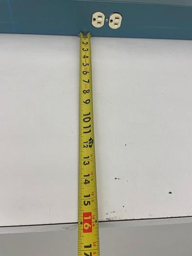 Used WORKBENCH WITH STORAGE AND LIGHT 96'' x34'' x61''h