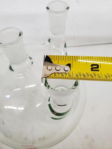 Used KONTES 5000 ML ROUND GLASS FLASK (5 NECK)