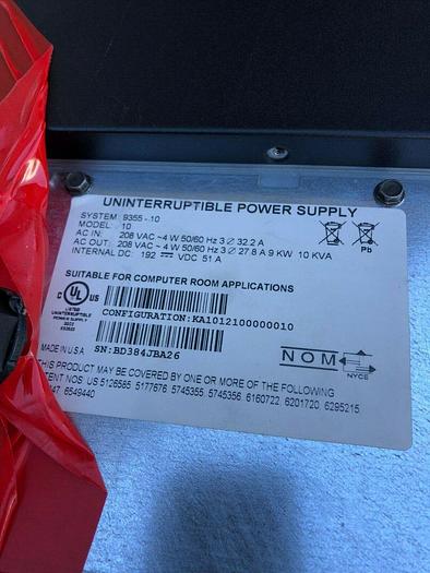 Used UPS SYSTEM  EATON 9355-10