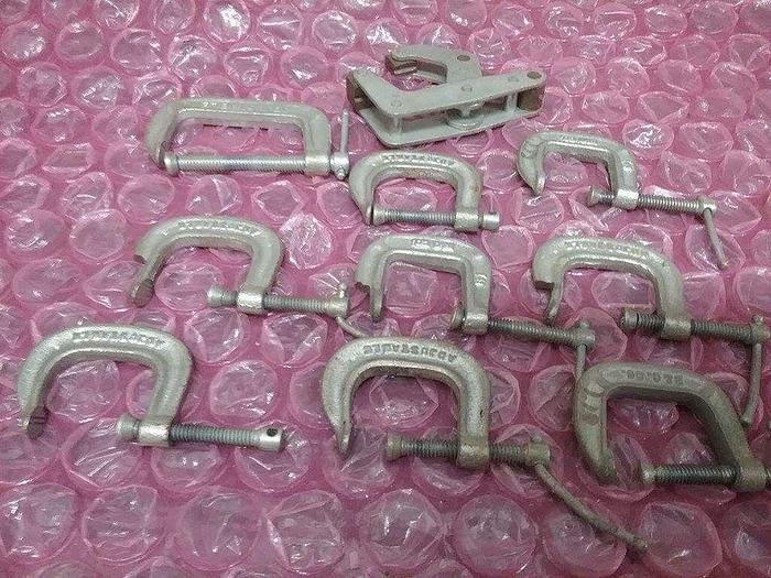 Used MADE IN 1410-1' USA ADJUSTABLE C-CLAMP 1'