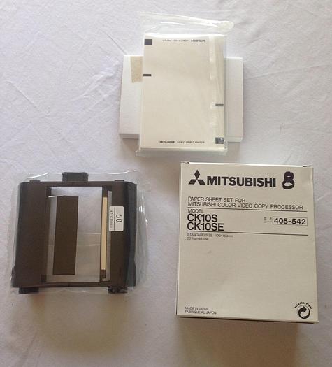 Used Mitsubishi Color Video Copy Processor Paper Set Model #CH10S CK10SE  405-542