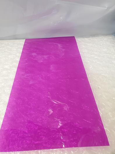 Used ARTUS PLASTIC SHEET PURPLE 10X20X.0015